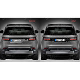 Rear Tailgate Number Plate Moulding St Look Gloss Black For Land Rover Discovery 5 2017-2021