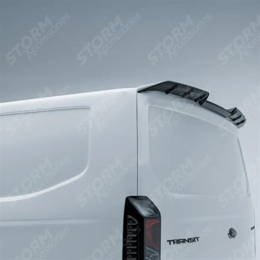 Rear Tailgate Spoiler In Gloss Black For Ford Transit Custom 2023+