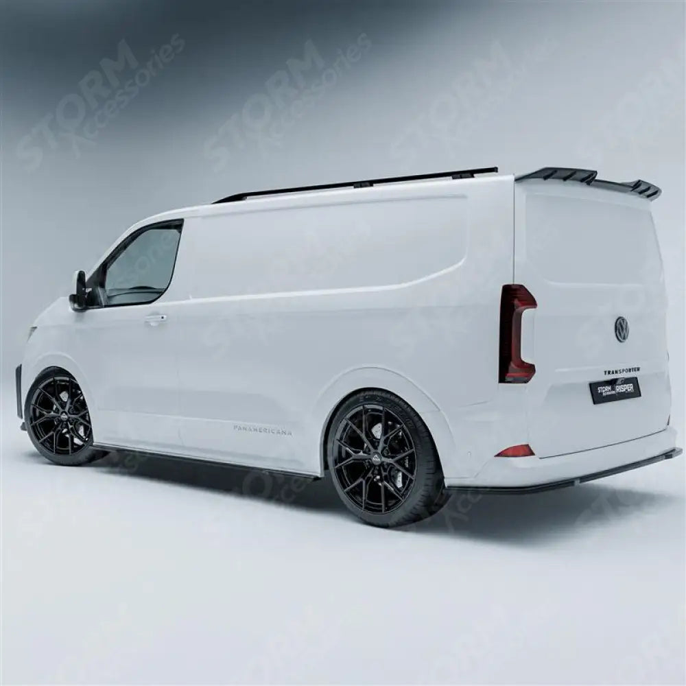 Rear Tailgate Spoiler In Gloss Black For Volkswagen Transporter T7 2023+