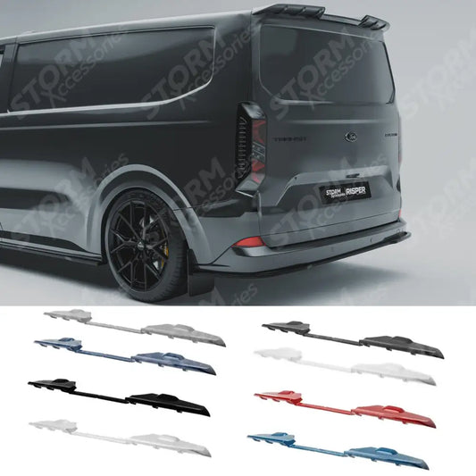 Rear Tailgate Spoiler In Primer or Colour Coded For Ford Transit Custom 2023+