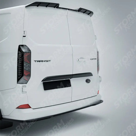 Rear Threshold Camera Cover In Gloss Black For Ford Transit Custom MK2 2024+