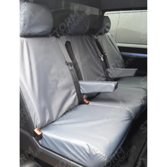 Rear Triple Passenger Seat Covers Grey For Toyota Proace 2016 On