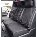 Rear Triple Seat Covers Black For Citroen Dispatch Van 2016 On