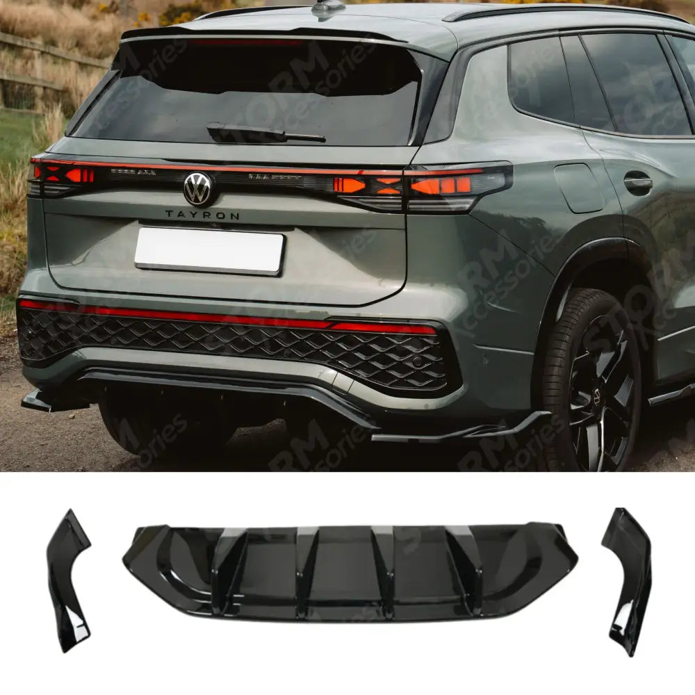 Rear Valance In Gloss Black For VW Tayron 2025 On
