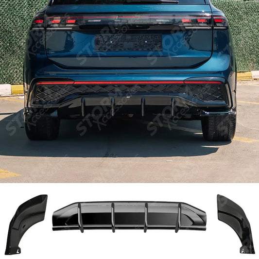 Rear Valance In Gloss Black For VW Tiguan R-Line MK3 2024 On