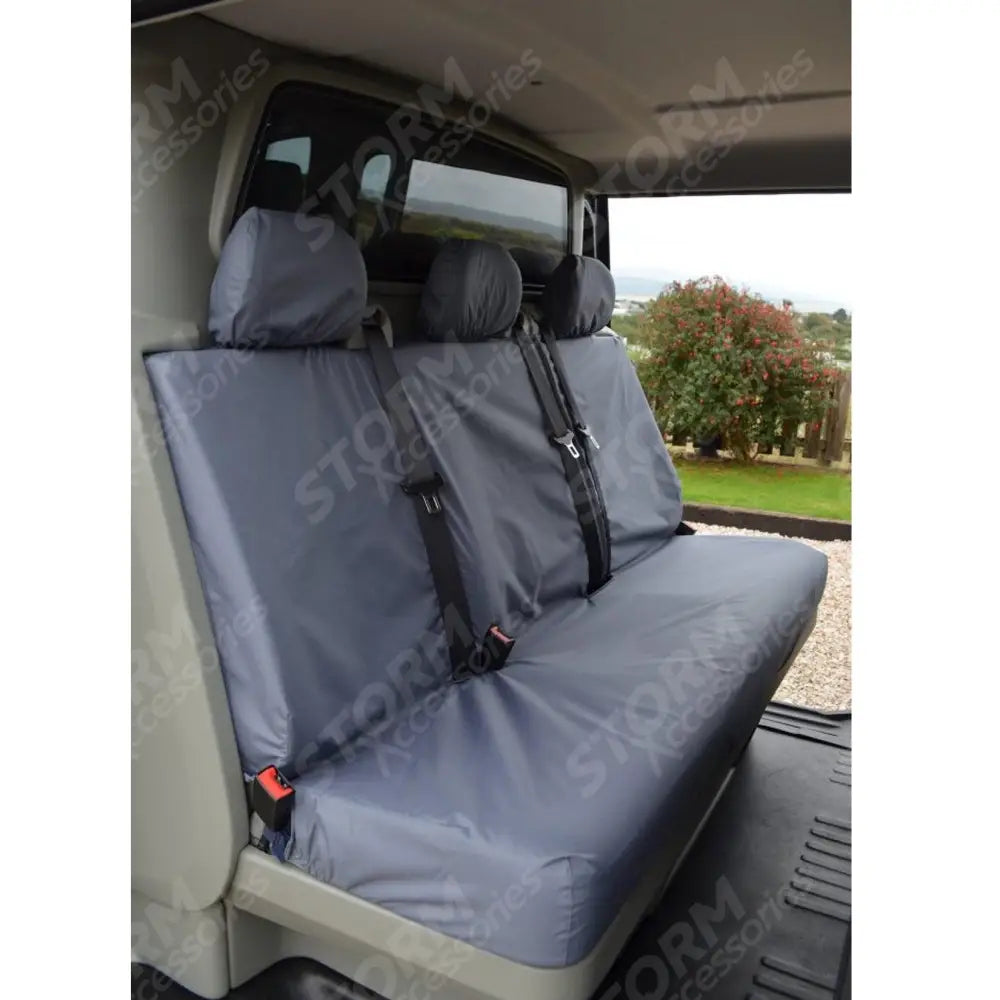 Renault Trafic 2001-2014 Crew Cab Rear Bench Seat Covers - Grey