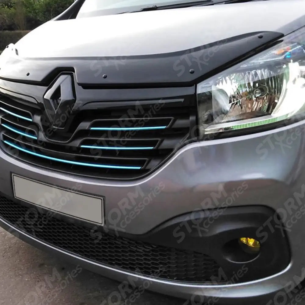 Renault Trafic 2014-2021 - Stx Bonnet Guard Protector - Black