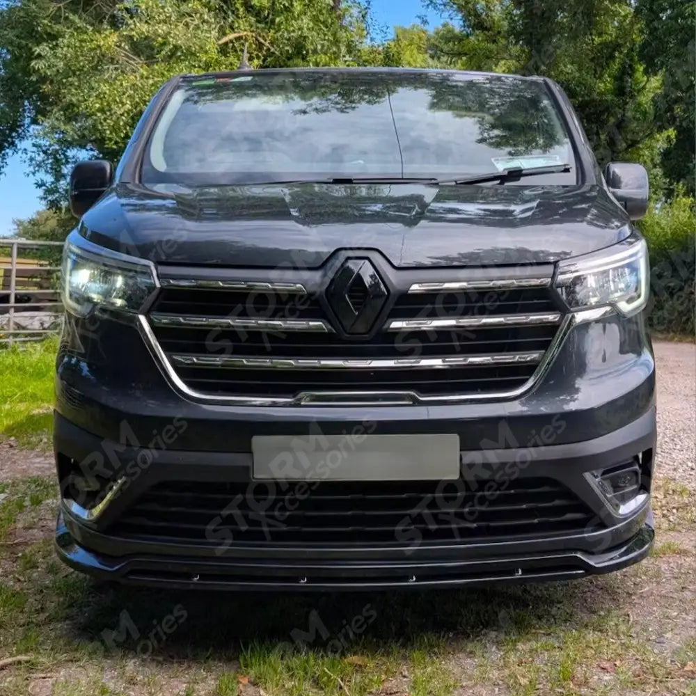 Renault Trafic 2022+ Front Splitter In Gloss Black
