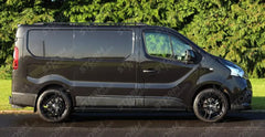 Renault Trafic - Vauxhall Vivaro - 2014 On - Lwb Aluminium Roof Bars - Black
