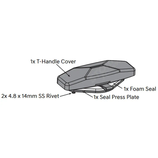 Replacement Egr Aluminium Tonneau Cover T-Handle Install Kit