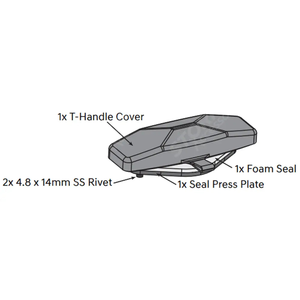 Replacement Egr Aluminium Tonneau Cover T-Handle Install Kit