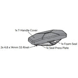 Replacement Egr Aluminium Tonneau Cover T-Handle Install Kit