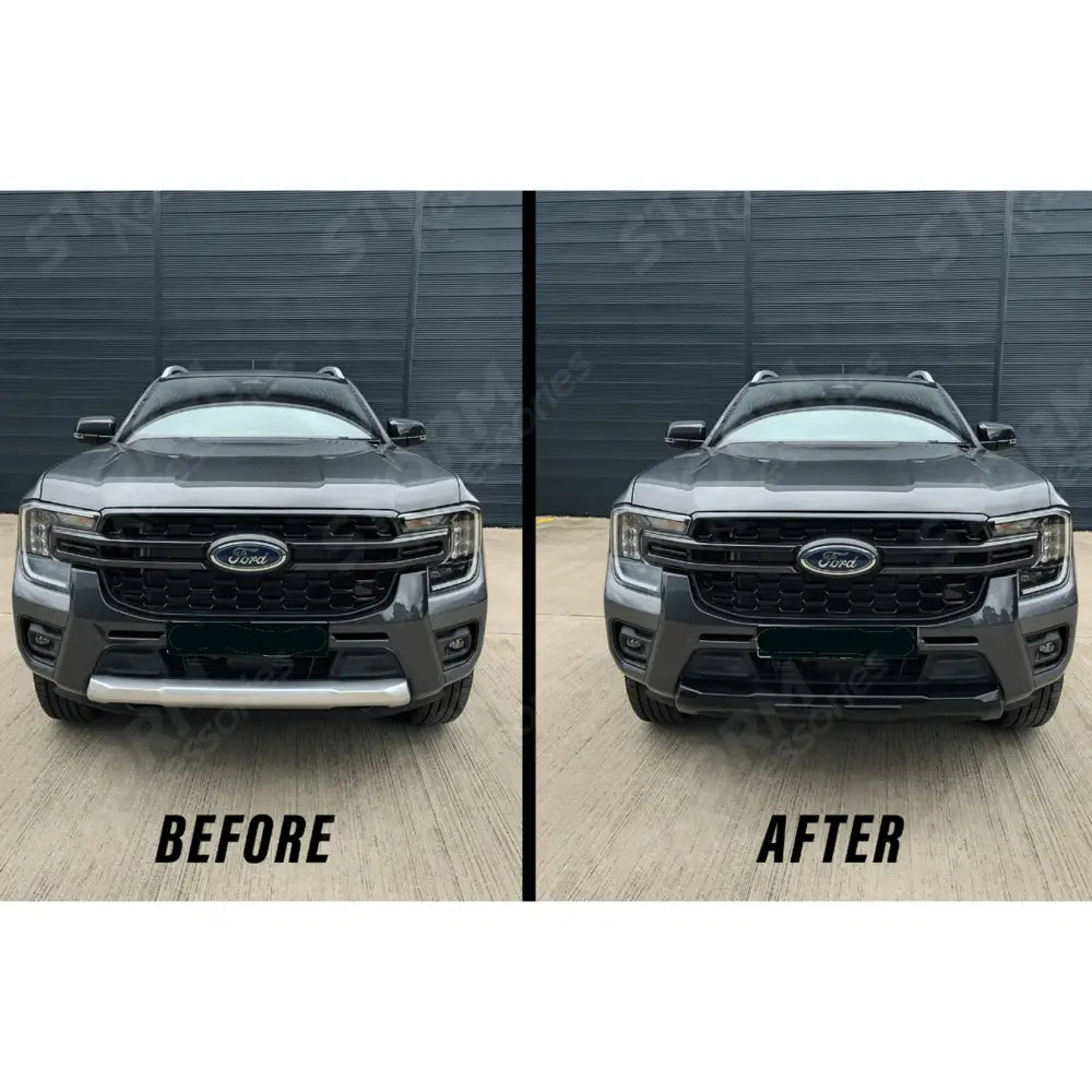Replacement Front Lower Bumper Cover in Gloss black For Ford Ranger 2023+