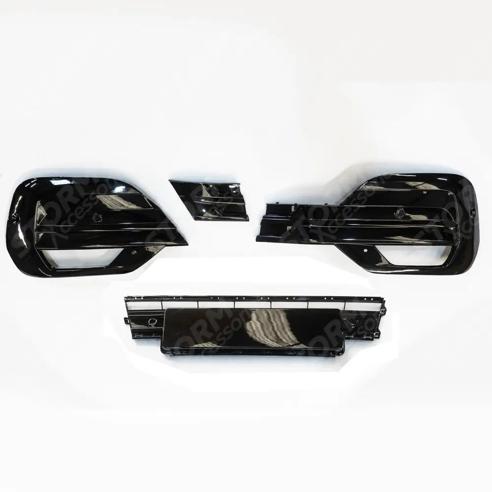 Replacement Lower Front Grill Kit Gloss Black For Vw Transporter T6.1 2019 - 2024