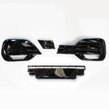 Replacement Lower Front Grill Kit Gloss Black For Vw Transporter T6.1 2019 - 2024