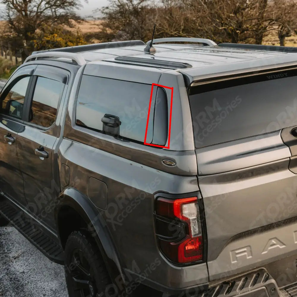 Replacement Vert-X Hardtop Black Side Panel For Ranger T9 - Hilux MK9 - VW Amarok 23 Only