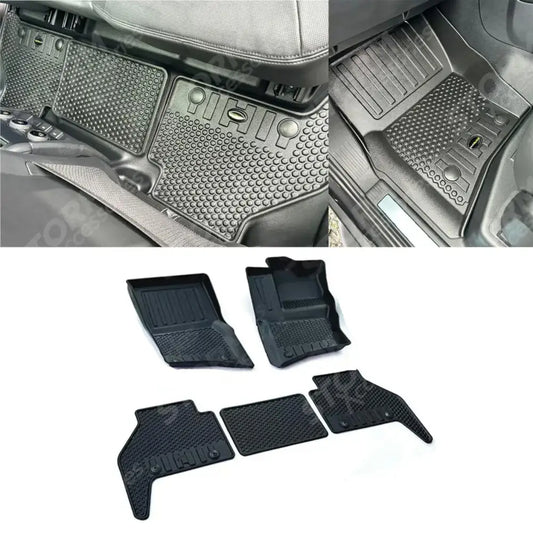 RHD Mud Block Floor Mats Full Set For Land Rover Defender L663 110 2020 On