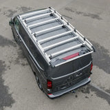 Rhino KammRack Aluminium Van Roof Rack For Volkswagen Transporter T7 2024 On SWB Low Roof (L1H1) Twin Rear Doors