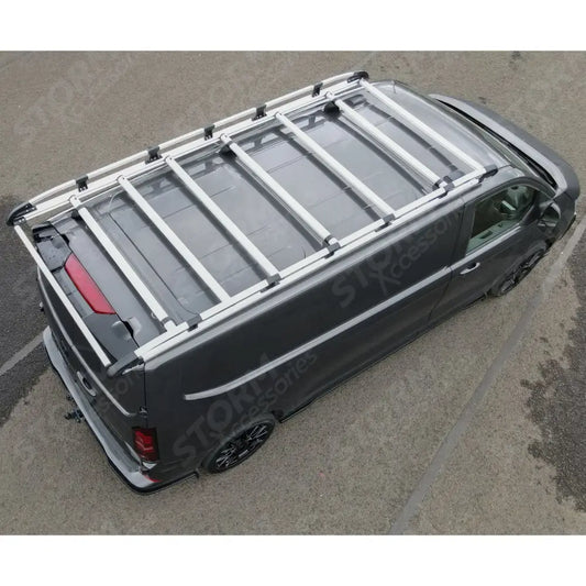 Rhino KammRack Aluminium Van Roof Rack For Volkswagen Transporter T7 2024 On SWB Low Roof (L1H1) Twin Rear Doors