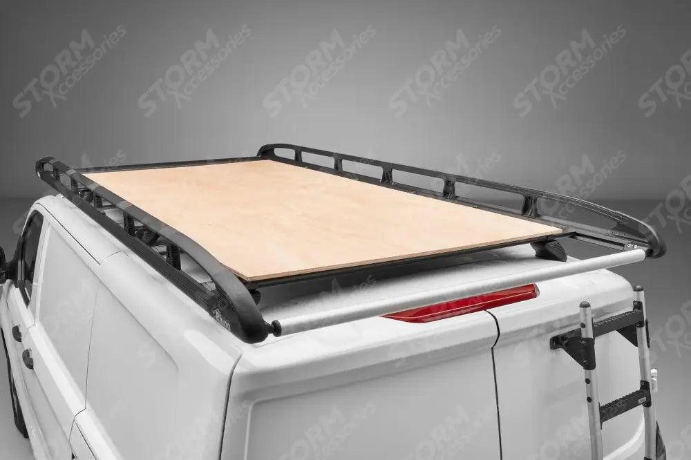 Rhino KammRack Black Aluminium Van Roof Rack For Ford Transit Custom 2023 On LWB Low Roof (L2H1) Twin Rear Doors