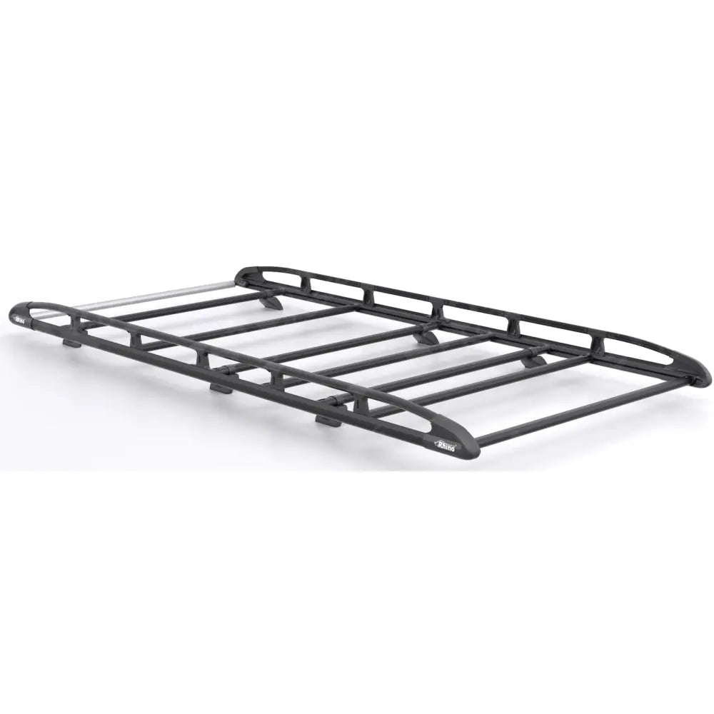 Rhino KammRack Black Aluminium Van Roof Rack For Ford Transit Custom 2023 On SWB Low Roof (L1H1) Tailgate Rear Door