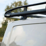 Rhino KammRack Black Aluminium Van Roof Rack For Ford Transit Custom 2023 On SWB Low Roof (L1H1) Twin Rear Doors