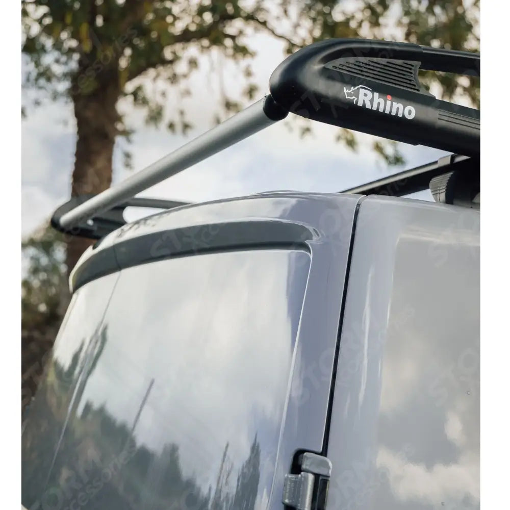 Rhino KammRack Black Aluminium Van Roof Rack For Ford Transit Custom 2023 On SWB Low Roof (L1H1) Twin Rear Doors