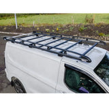Rhino KammRack Black Aluminium Van Roof Rack For Ford Transit Custom 2023 On SWB Low Roof (L1H1) Twin Rear Doors