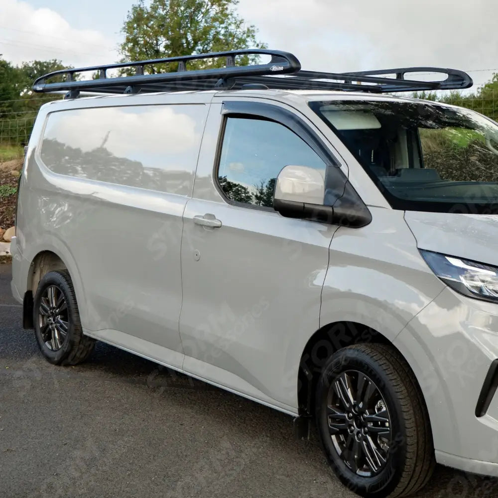 Rhino KammRack Black Aluminium Van Roof Rack For Ford Transit Custom 2023 On SWB Low Roof (L1H1) Twin Rear Doors