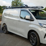 Rhino KammRack Black Aluminium Van Roof Rack For Ford Transit Custom 2023 On SWB Low Roof (L1H1) Twin Rear Doors