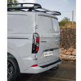 Rhino KammRack Black Aluminium Van Roof Rack For Ford Transit Custom 2023 On SWB Low Roof (L1H1) Twin Rear Doors
