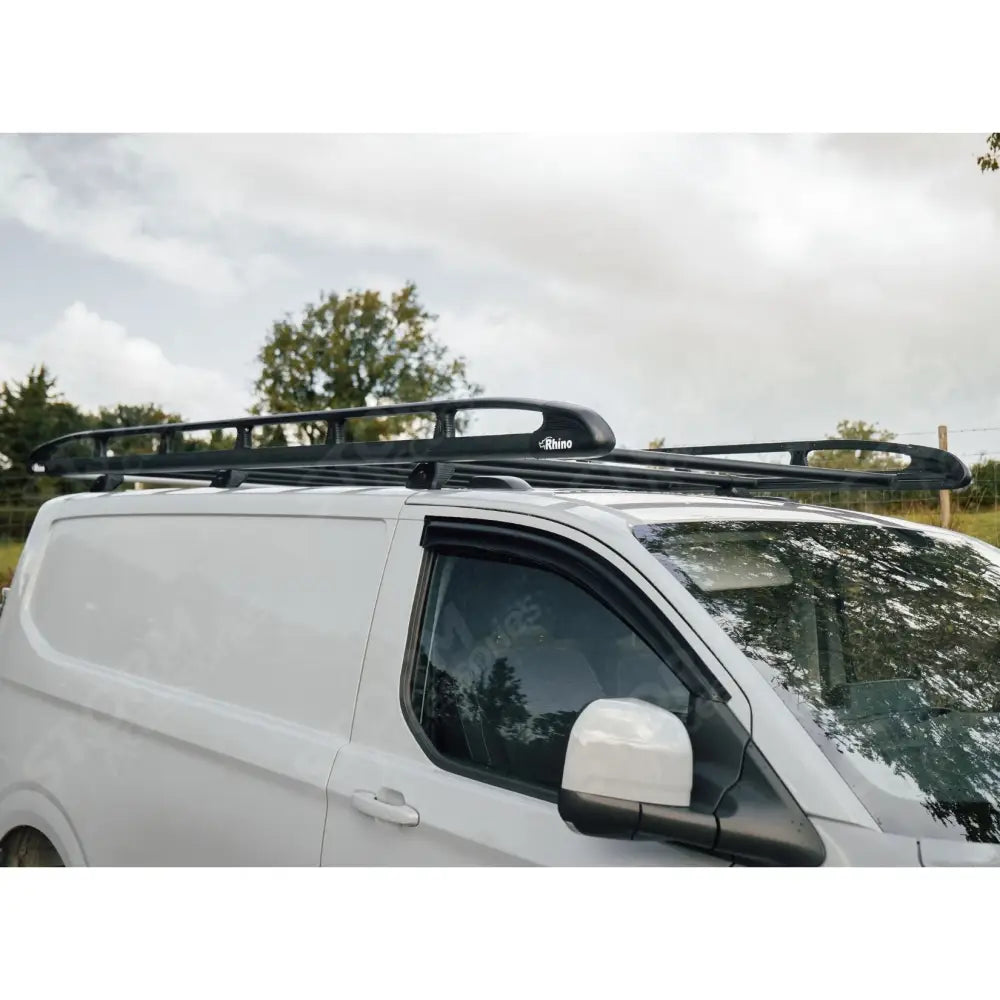 Rhino KammRack Black Aluminium Van Roof Rack For Ford Transit Custom 2023 On SWB Low Roof (L1H1) Twin Rear Doors