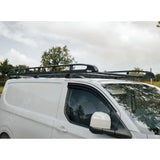 Rhino KammRack Black Aluminium Van Roof Rack For Ford Transit Custom 2023 On SWB Low Roof (L1H1) Twin Rear Doors