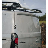 Rhino KammRack Black Aluminium Van Roof Rack For Ford Transit Custom 2023 On SWB Low Roof (L1H1) Twin Rear Doors