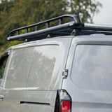 Rhino KammRack Black Aluminium Van Roof Rack For Ford Transit Custom 2023 On SWB Low Roof (L1H1) Twin Rear Doors