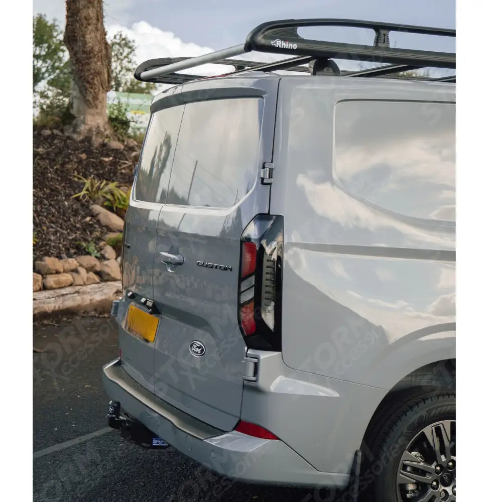 Rhino KammRack Black Aluminium Van Roof Rack For Ford Transit Custom 2023 On SWB Low Roof (L1H1) Twin Rear Doors
