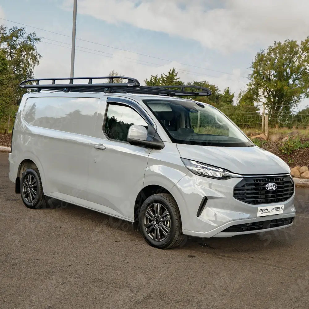 Rhino KammRack Black Aluminium Van Roof Rack For Ford Transit Custom 2023 On SWB Low Roof (L1H1) Twin Rear Doors