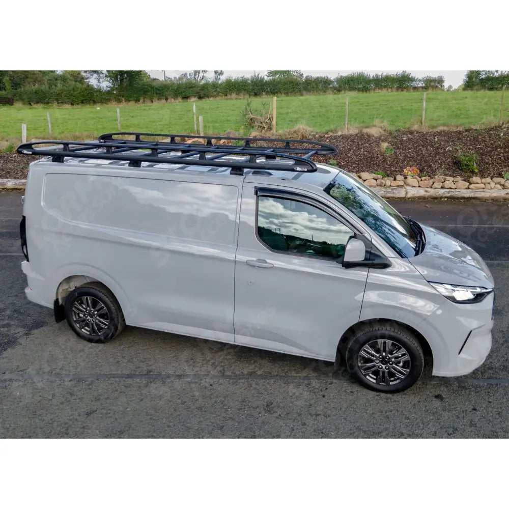 Rhino KammRack Black Aluminium Van Roof Rack For Ford Transit Custom 2023 On SWB Low Roof (L1H1) Twin Rear Doors