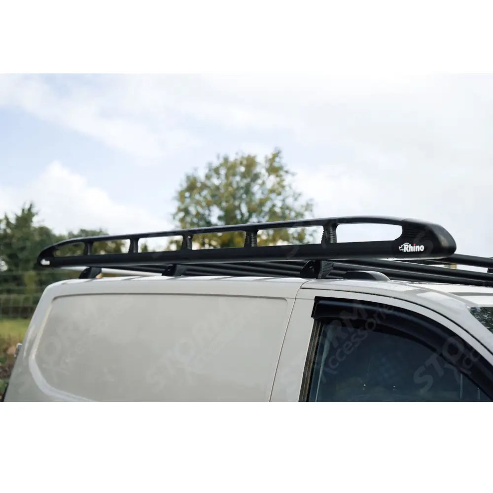 Rhino KammRack Black Aluminium Van Roof Rack For Ford Transit Custom 2023 On SWB Low Roof (L1H1) Twin Rear Doors