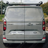 Rhino KammRack Black Aluminium Van Roof Rack For Ford Transit Custom 2023 On SWB Low Roof (L1H1) Twin Rear Doors