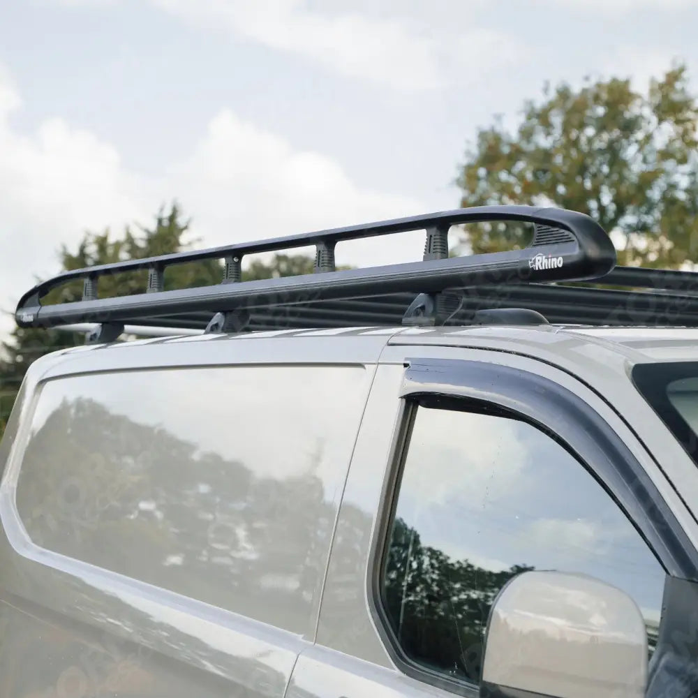Rhino KammRack Black Aluminium Van Roof Rack For Ford Transit Custom 2023 On SWB Low Roof (L1H1) Twin Rear Doors