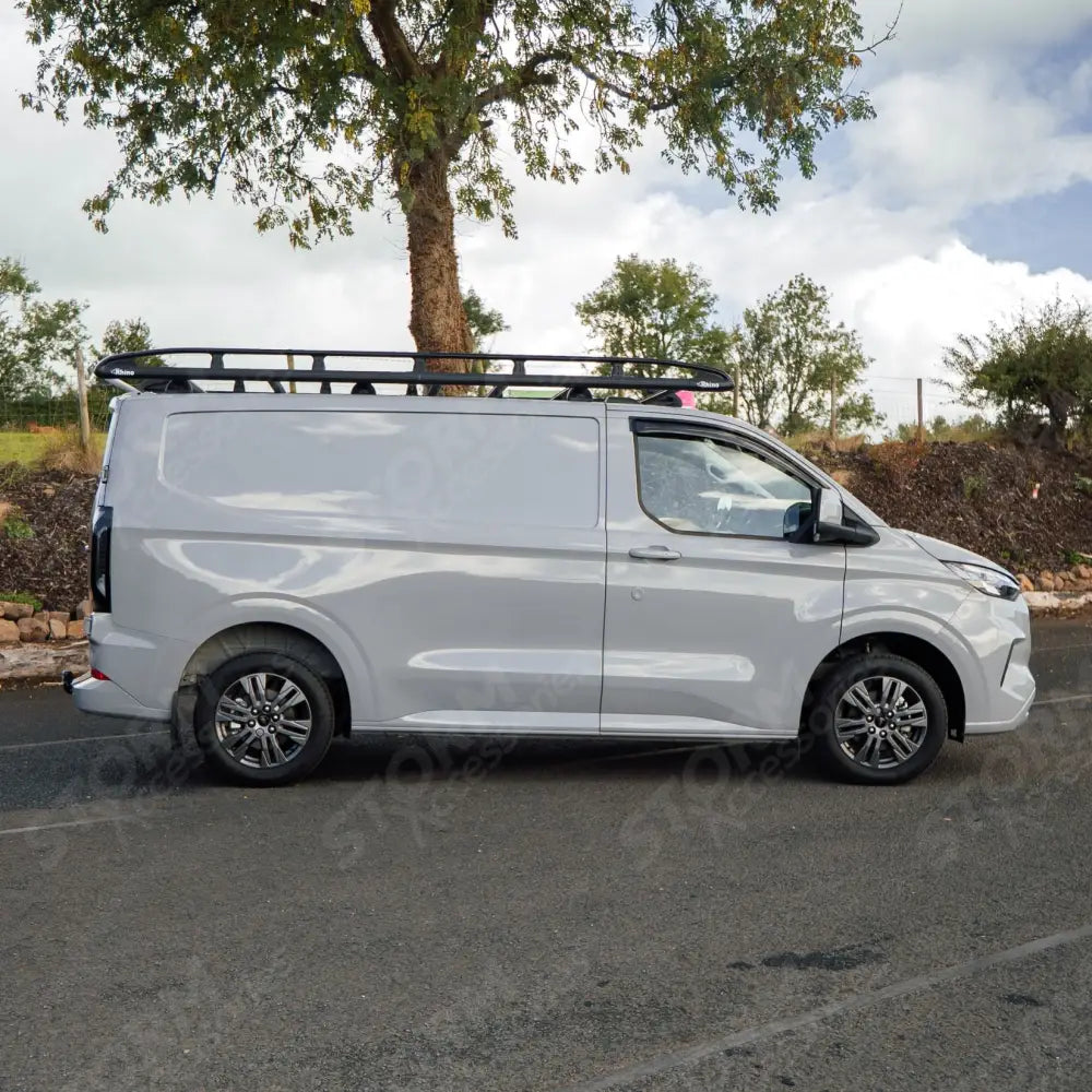 Rhino KammRack Black Aluminium Van Roof Rack For Ford Transit Custom 2023 On SWB Low Roof (L1H1) Twin Rear Doors