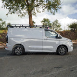 Rhino KammRack Black Aluminium Van Roof Rack For Ford Transit Custom 2023 On SWB Low Roof (L1H1) Twin Rear Doors