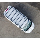 Rhino KammRack Black Aluminium Van Roof Rack For Ford Transit Custom 2023 On SWB Low Roof (L1H1) Twin Rear Doors