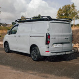 Rhino KammRack Black Aluminium Van Roof Rack For Ford Transit Custom 2023 On SWB Low Roof (L1H1) Twin Rear Doors