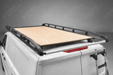Rhino KammRack Black Aluminium Van Roof Rack For Volkswagen Transporter T7 2024 On SWB Low Roof (L1H1) Tailgate Rear Door