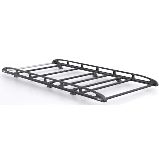 Rhino KammRack Black Aluminium Van Roof Rack - Ford Transit Custom 2023 On SWB Low Roof (L1H1) Tailgate Rear Door