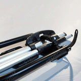 Ridge Carrier Lockable Bike Rack In Silver