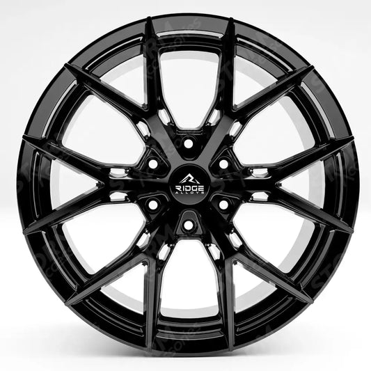 Ridge KN10 Gloss Black 6X120 20 Inch Alloy With Tyre & TPMS Package 245/40/20