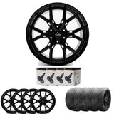Ridge KN10 Satin Black 6X120 20 Inch Alloy With Tyre & TPMS Package 245/45/20